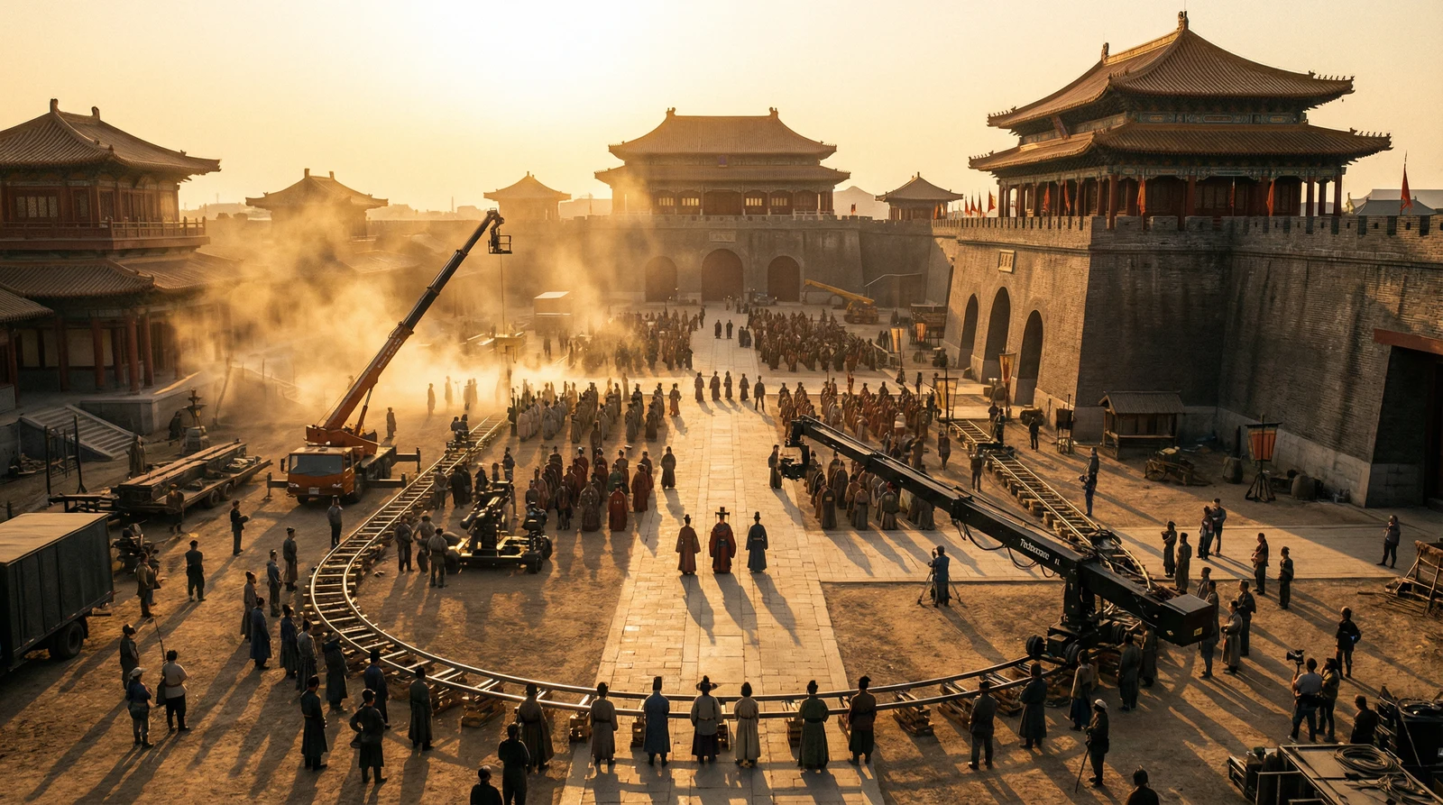 麻豆传媒国产视频栏目大型影视拍摄基地全景