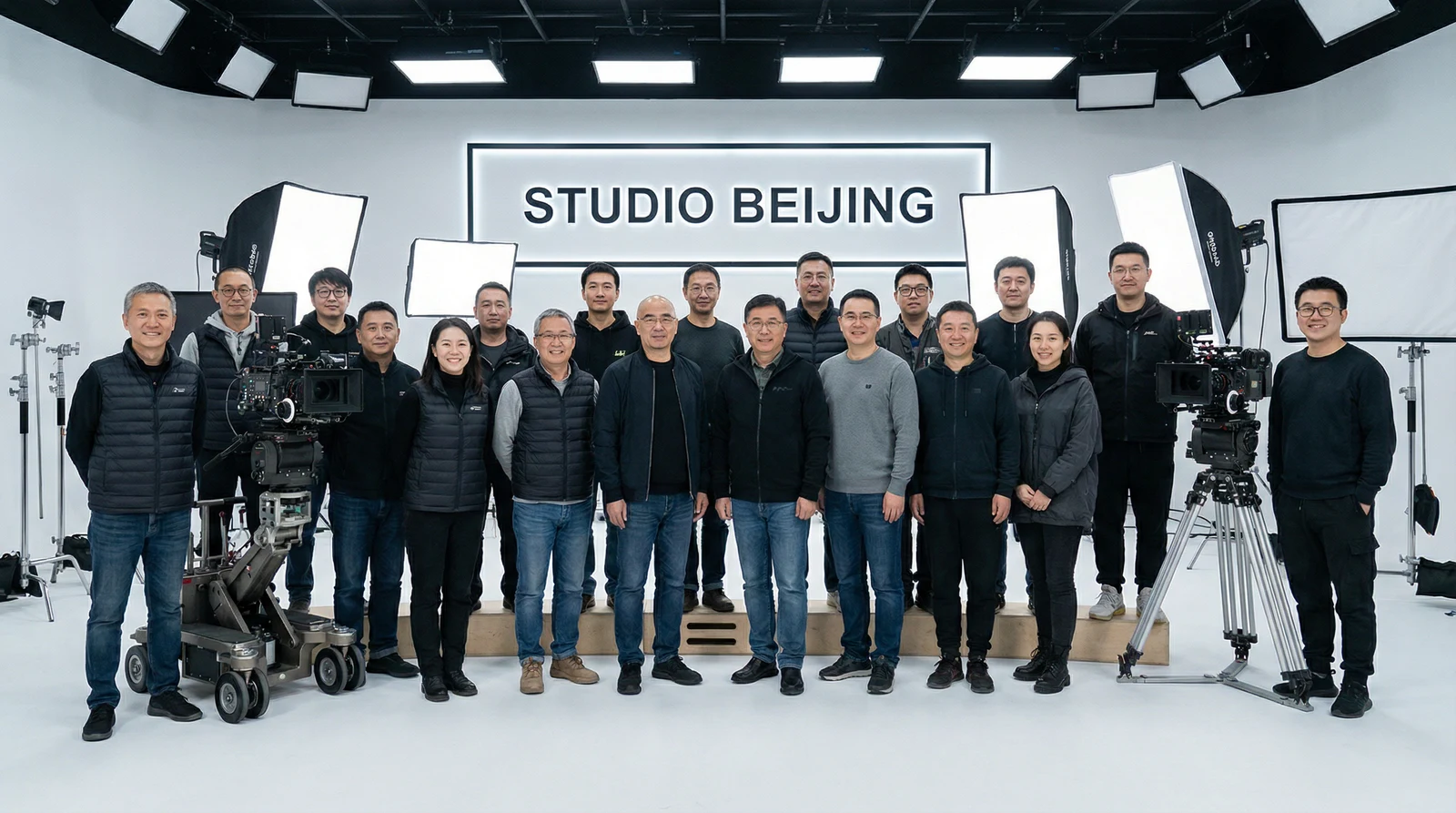 麻豆传媒专业影视制作团队合影